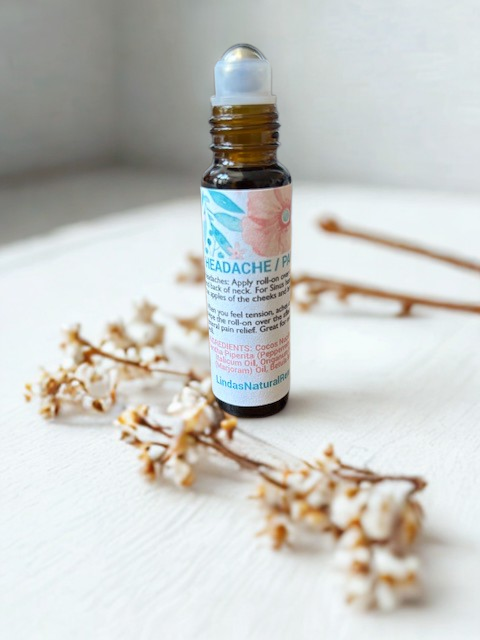 Linda's Natural Remedies Tension Relief Essential Oil Roller.