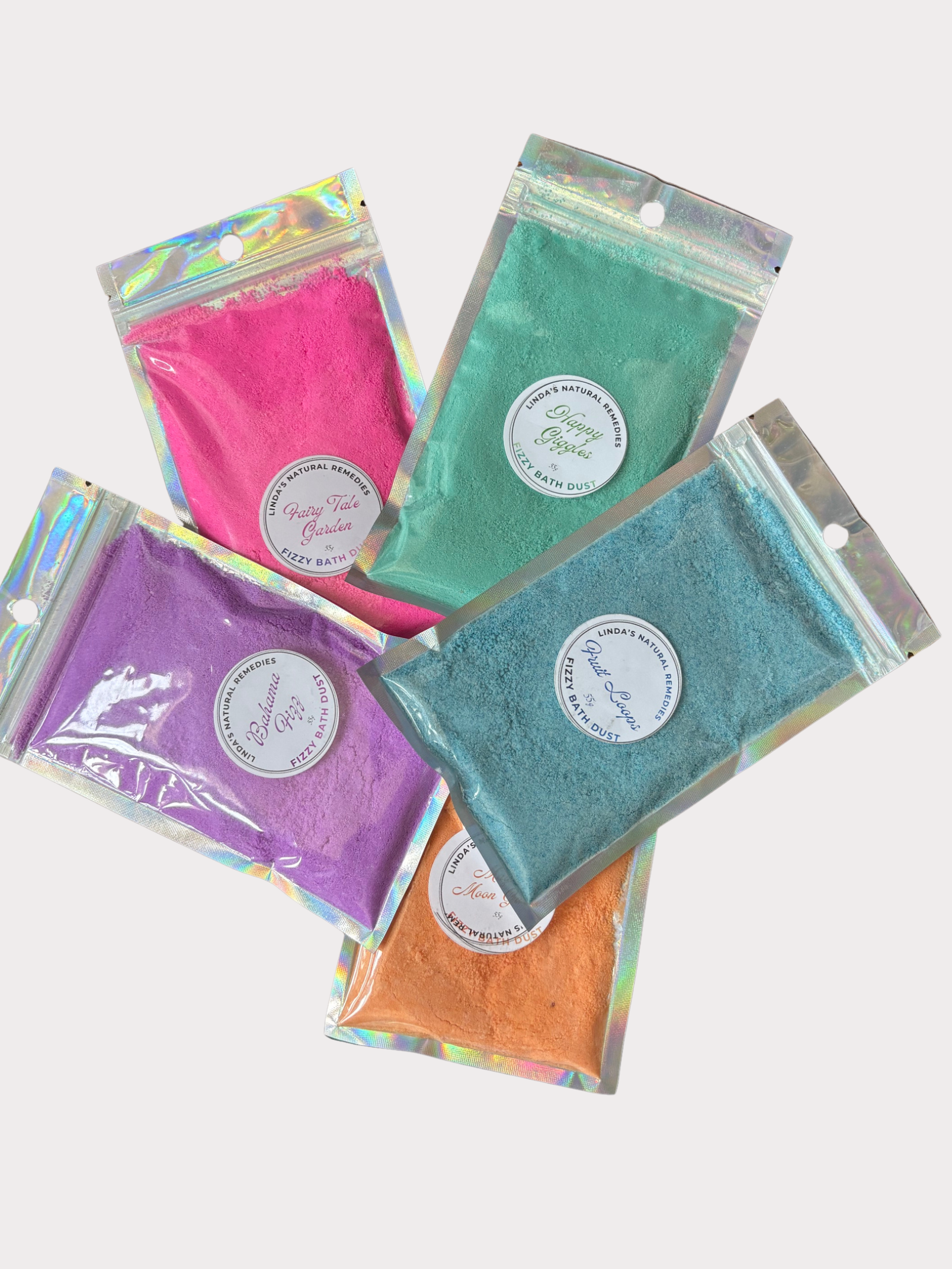 Assorted Fizzy Bath Dust for Wands with different Scents.