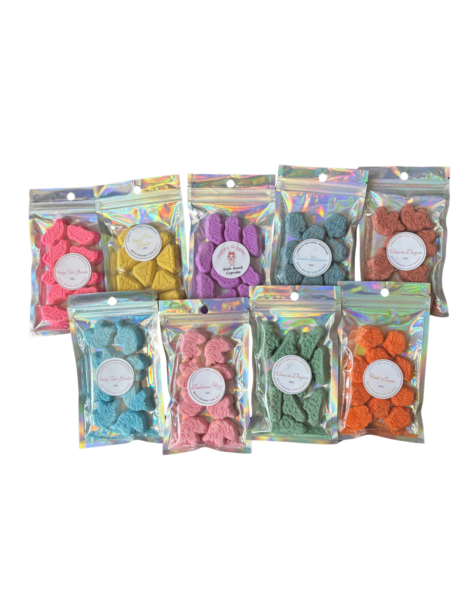9 colors of fun for your bath wants. 