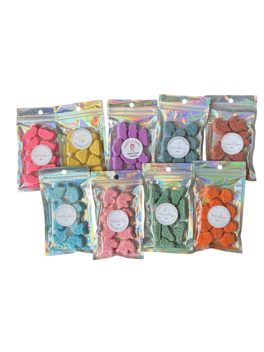 9 colors of fun for your bath wants. 