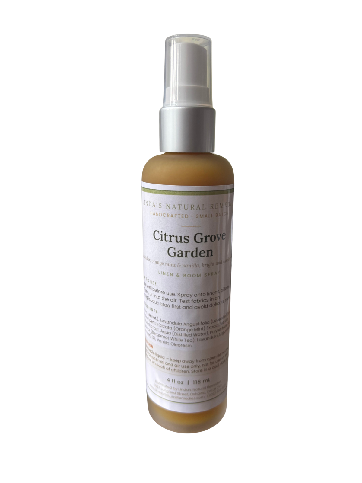 Citrus Grove Garden Room & Linen Spray with white background