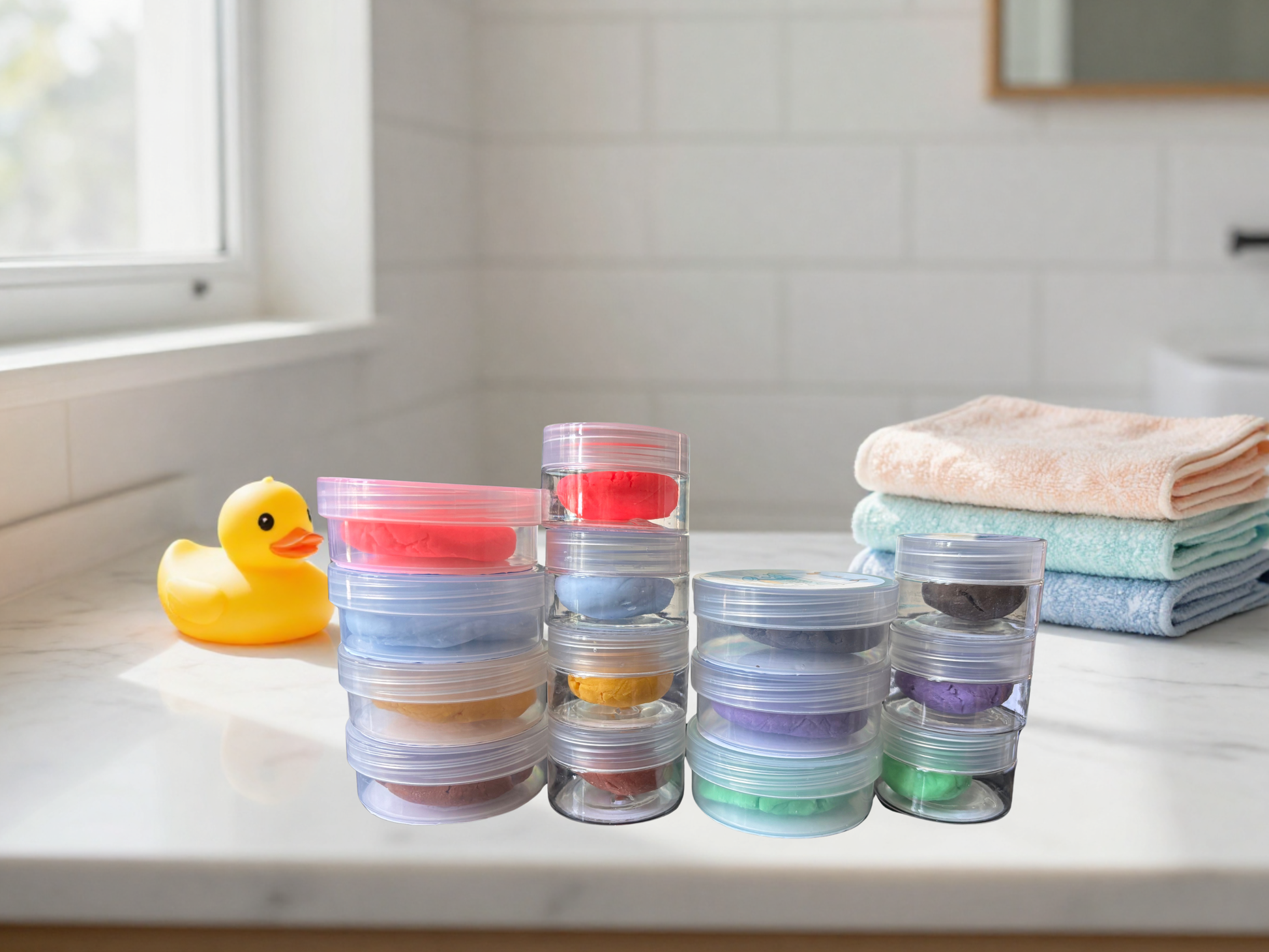 Meet Playtime Bubble Dough. Unscented fun for the bath.