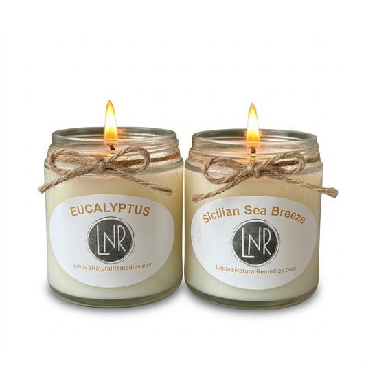 Soy Candles on white