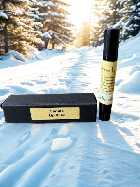 Classic Vanilla handcrafted lip balm, natural lip care by Linda's Natural Remedies.